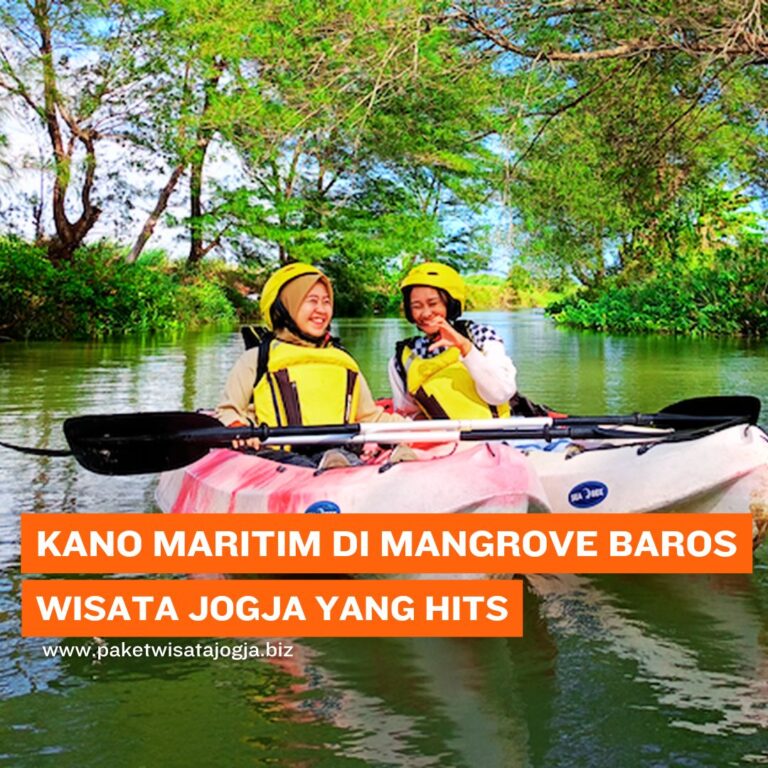 Keseruan Naik Kano Maritim di Mangrove Baros, Wisata Jogja yang Hits
