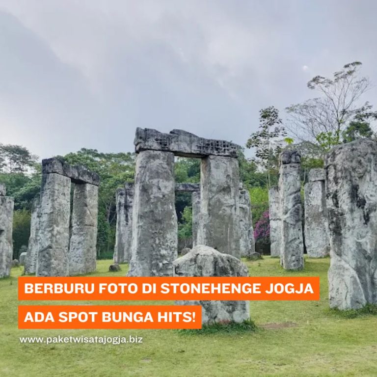 Berburu Foto di Stonehenge Jogja, Ada Spot Bunga Hits!