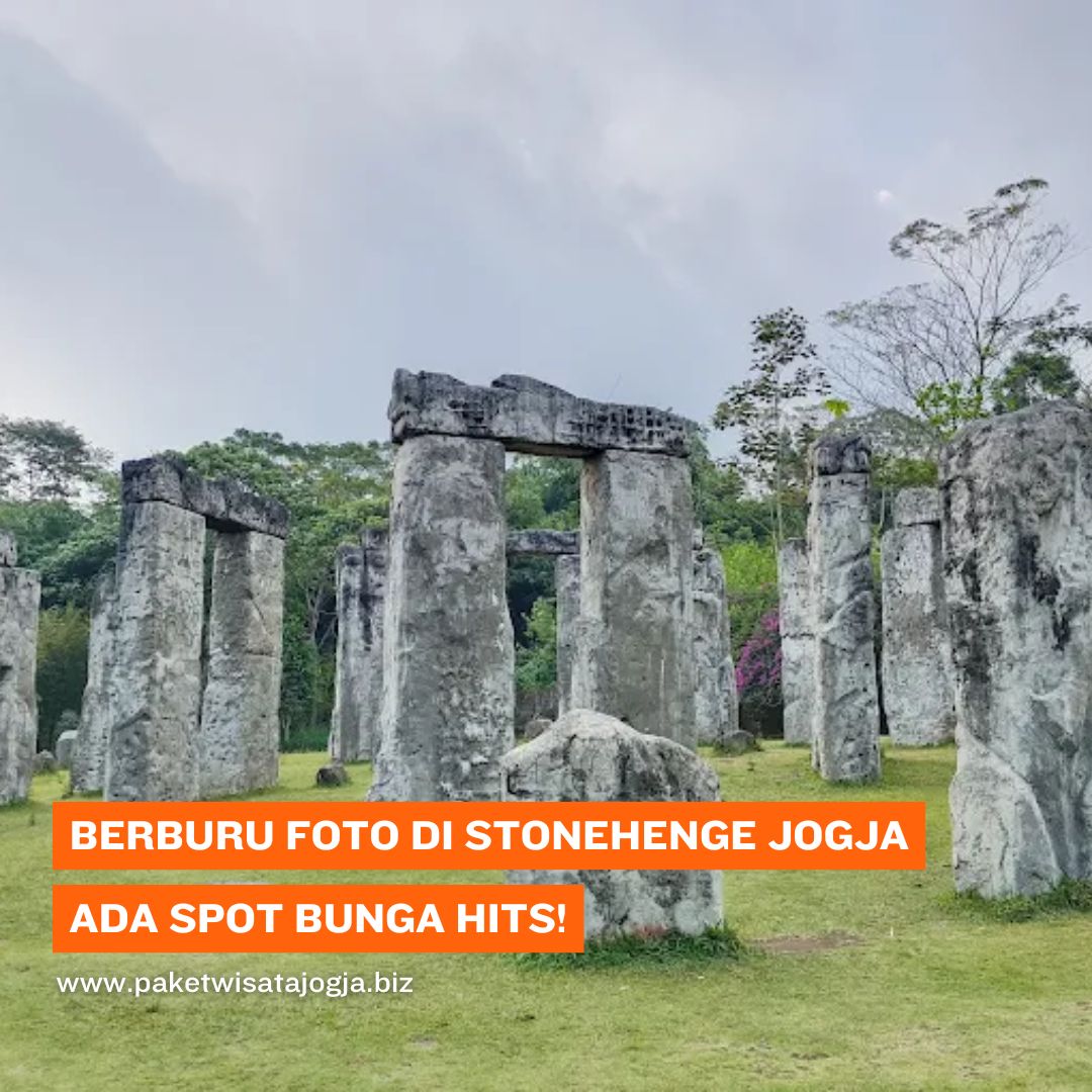 Berburu Foto di Stonehenge Jogja, Ada Spot Bunga Hits!